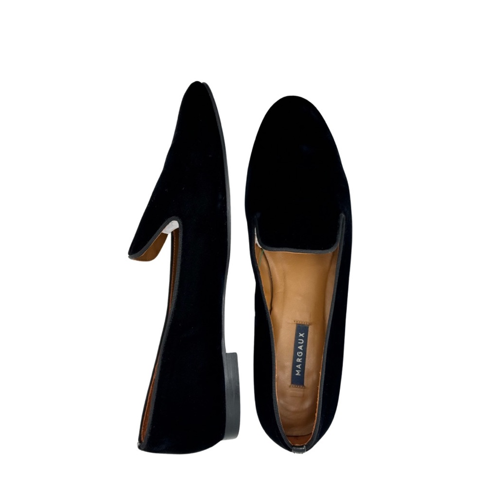 Margaux Black Velvet Loafers
